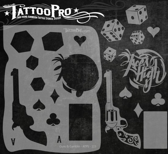 Wiser's Airbrush TattooPro Stencil Guns & Gamblin