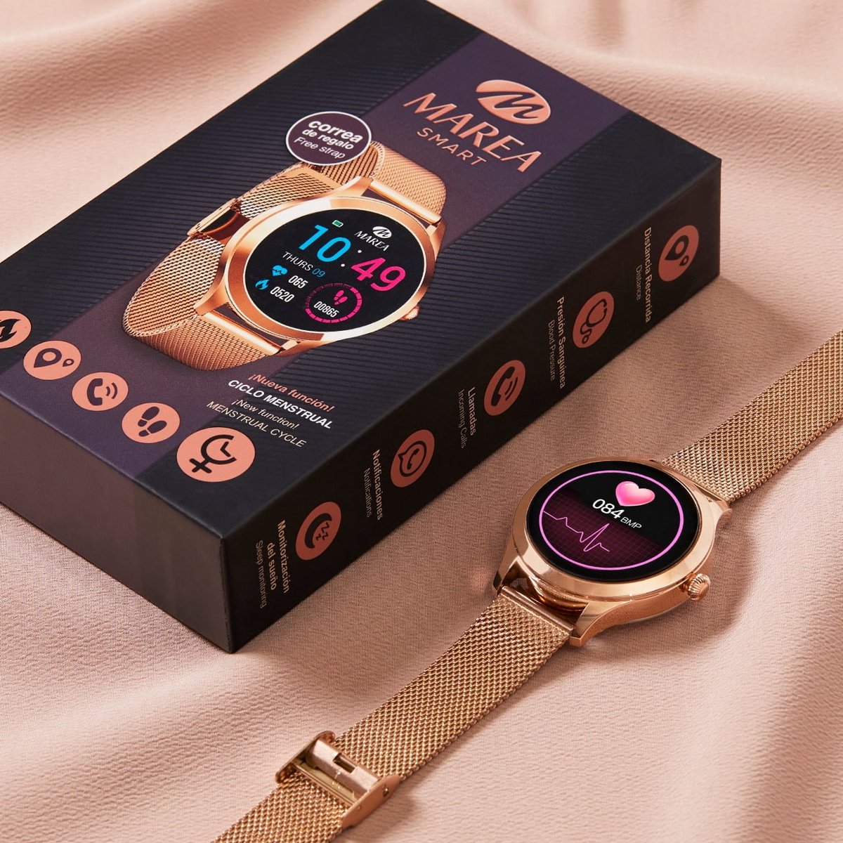 Marea smartwatch met extra horlogeband B59005/2 | bol.com