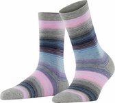 Burlington Stripe damessokken - grijs (light grey) - Maat: 36-41