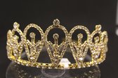 Mooie tiara, kroon, bruid, prinses, haaraccessoire, luxe diadeem, Haarpin, bloemen, haarpin, strass, koningin, maangodin, godin