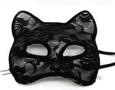 Katten masker van kant (volwassenen)