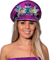 Casquette Burningman - Casquette Fête - Carnaval - casquette - violet