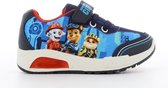 Nickelodeon - "Paw Patrol" kinderschoenen met lichtjes, blauwe sneakers met dubbele elastische veter + klittenband, maat 28