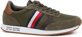 Tommy Hilfiger - Sneaker Runner Stripes Olijfgroen - 43 -