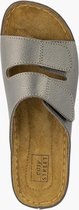 easy street Grijze metallic slipper klittenband - Maat 40
