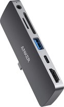 Anker PowerExpand Direct 6-in-1 USB-C Hub voor iPad Pro, met 60W Power Delivery, 4K@60Hz HDMI Input, 3.5mm Audio Input, USB 3.0 Port, SD & microSD Memory Card Slot