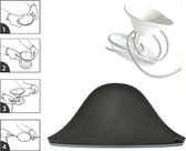 Snoerwinder - Cable Kiss - Zwart - Flexibel kunststof - Ø13 cm x H 5,5 cm