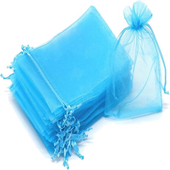 100stk Organza zakjes 15x20cm Organzazakje Sieradenzakje Bruiloftszakjes Cadeauzakjes Lavendelzakjes voor Snoep, Sieraden,Verjaardag, Doop, Feest,Bruiloft Decoratie Zilver