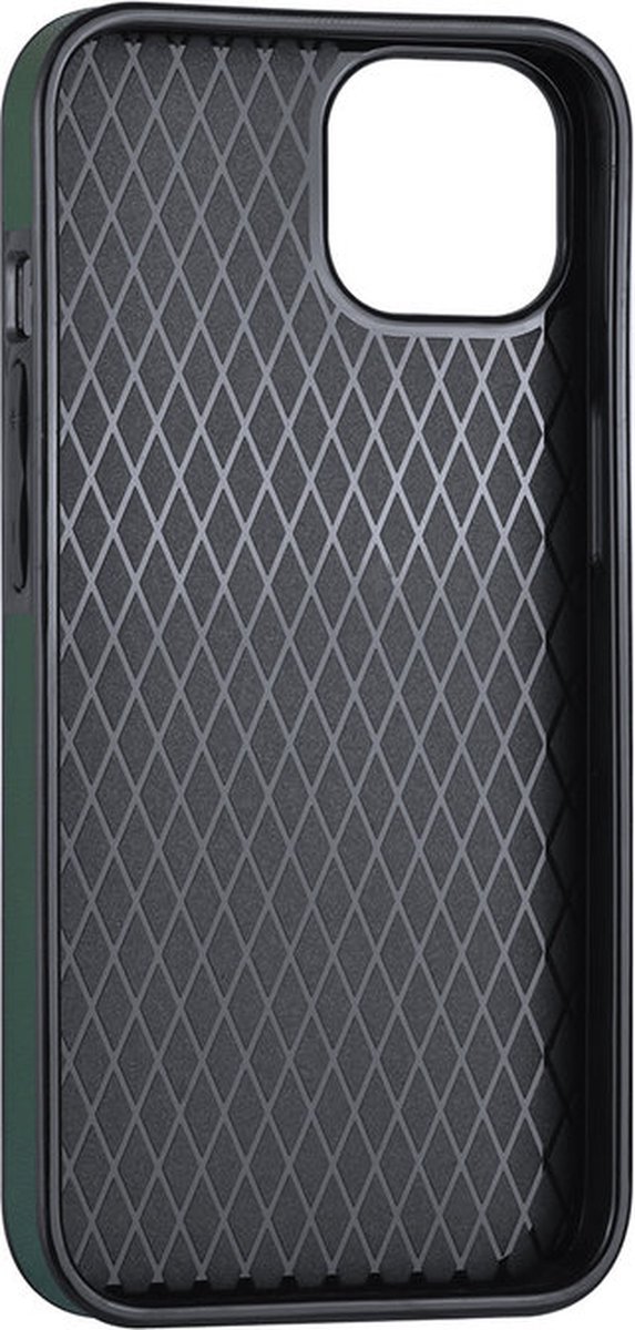 Groen hoesje voor iPhone 13 - Back Cover - Pasjeshouder - Multifunctionele Handstrap