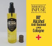 Eau de Cologne Citroen (Lemon) Spray 150 ml 80% Alcohol - Traditioneel Turkse - Desinfecterende Hand Cologne Alternatief Voor De Uitverkochte Handgel - Dankzij het handige formaat