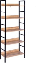 Woltus Luxe kast | Boekenkast - 5 Lagen Hout - Opbergkast - Woonkamer meubel - Open - Organizer