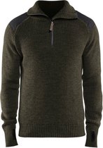 Blaklader Wollen sweater 4630-1071 - Groen/Donkergrijs - M