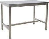 Saro Roestvrijstalen tafel, zonder onderblad - 600 mm diepte, 1200 mm | 600-1020