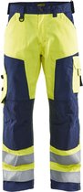 Blaklader Werkbroek High Vis zonder spijkerzakken 1566-1811 - High Vis Geel/Marineblauw - C56