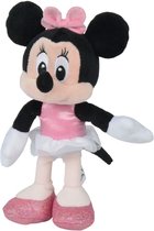 Minnie Mouse (Prinses Tutu) Disney Junior Pluche Knuffel 20 cm | Mickey Mouse Plush Toy | Speelgoed knuffelpop knuffeldier voor kinderen baby jongens meisjes