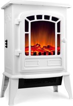 DBA Elektrische openhaard met verwarming en openhaardeffect 2000W wit