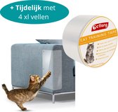 Krab Tape 30m + 4XL Anti Krab Sheets - Meubelbescherming Katten - Bankbescherming Hond/Kat - 100% diervriendelijk - Transparant