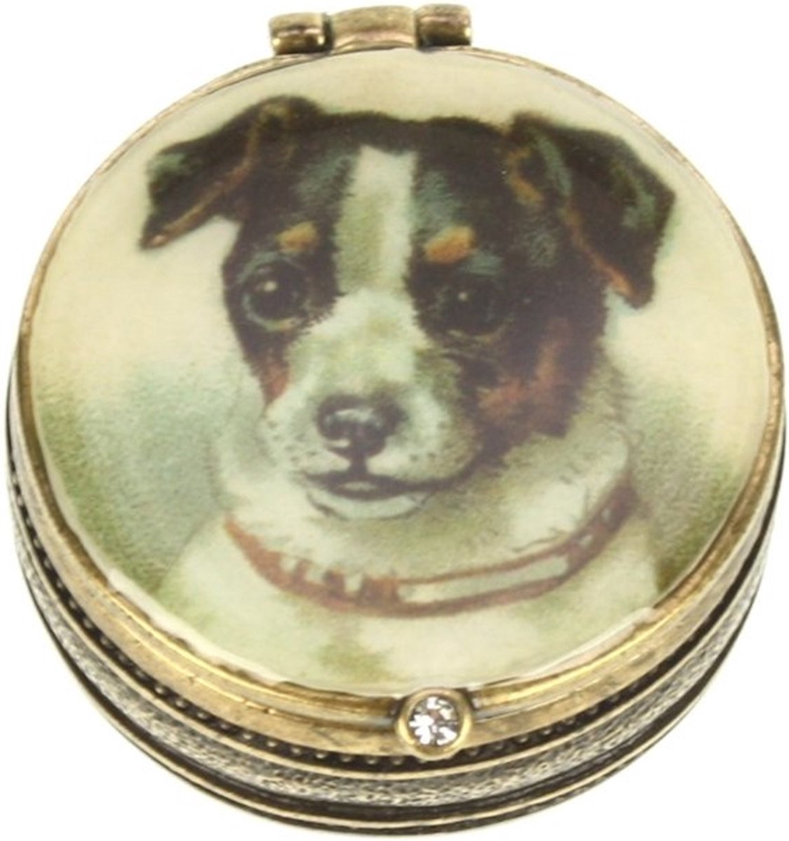 Doosje Jack Russell rond 4cm