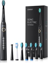 SONIC elektrische tandenborstel met 8 dupont opzetborstels, 5 standen, 40000 VPM Power oplaadbare tandenborstels voor volwassenen - IPX7 Waterdicht