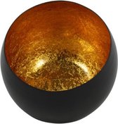 Theelichthouder Obion - Zwart/Goud 10,5 x 9,5 cm