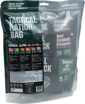 Tactical Foodpack Sixpack Alpha (595g) - 6 maaltijdenverpakking incl. herbruikbare stoomzak en hitte element - 2898 kcal - buitensportvoeding - vriesdroogmaaltijdpakket - survival
