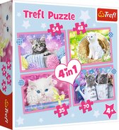 Trefl Puzzel Funny Cats 4in1