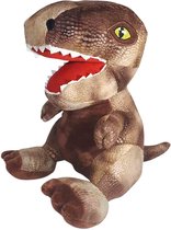 T-Rex Dinosaurus Pluche Knuffel (Bruin) 30 cm | Jurassic World Plush Toy | Speelgoed knuffeldier voor kinderen jongens meisjes | Dino Draak Dragon Draken Dinosaurussen