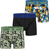 Bamboe Boxershorts Heren | Maat L | Gaubert | Trendy Felle Kleuren | 2 Stuks | Jungle en Tropen