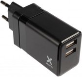 Xtorm 2-poorts Quick Charge 17W oplaadstekker  | USB Power oplader met USB-C Kabel - USB Samsung Fast Charge | Snellader Samsung Galaxy S20 S21 Ultra / Plus / FE / Note 20 / A72 /