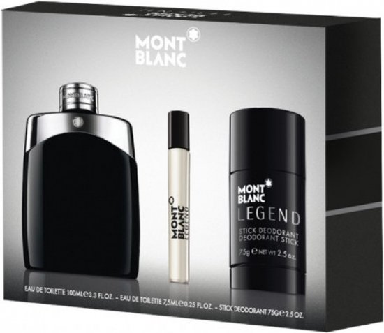 Montblanc Legend Eau Toilette 100ml Desodorante Stick 75ml Eau Toilette 7,5ml