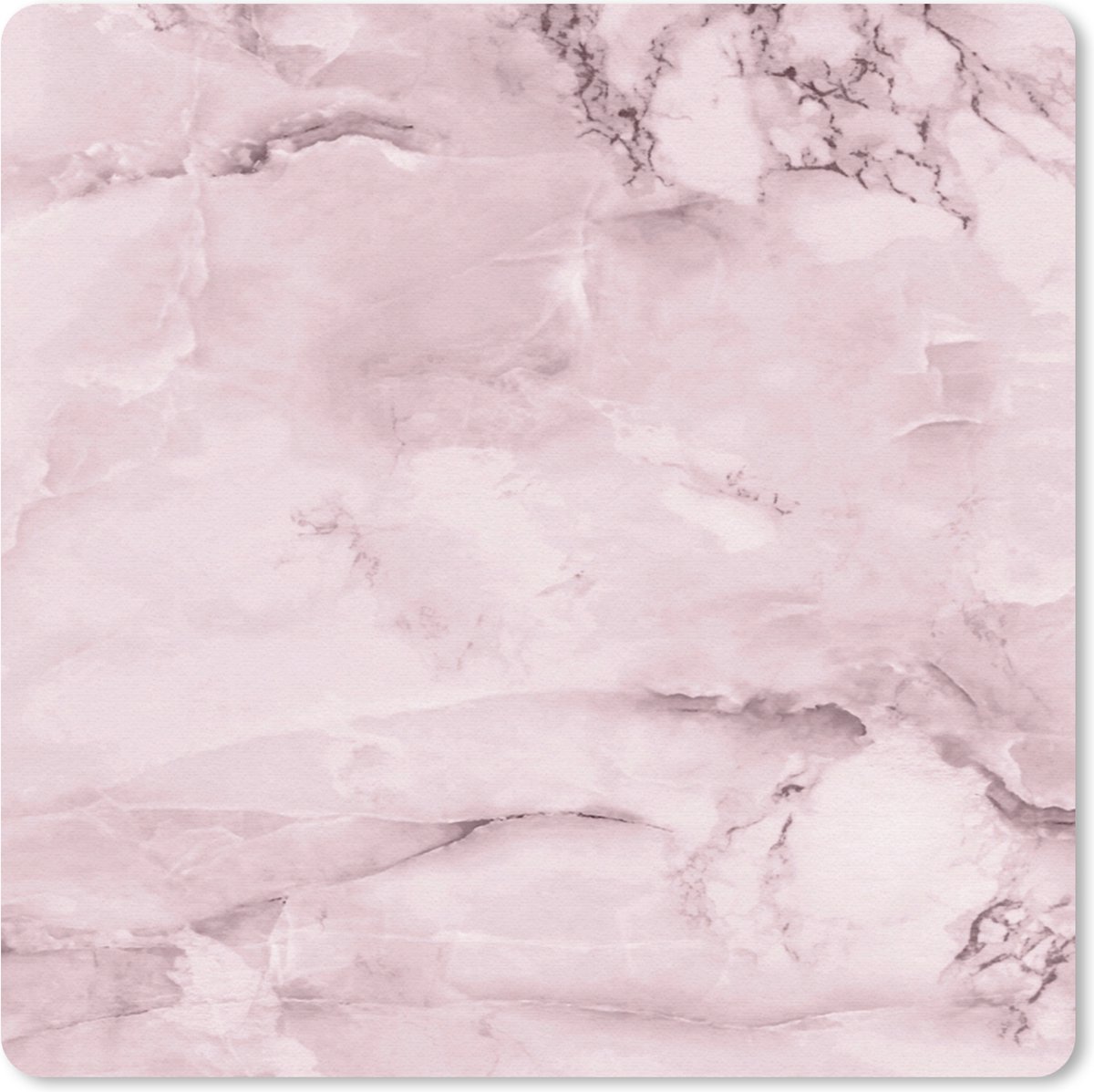 Muismat 30x30 cm - Mousepad Marmer - Roze - Luxe - Muismatten