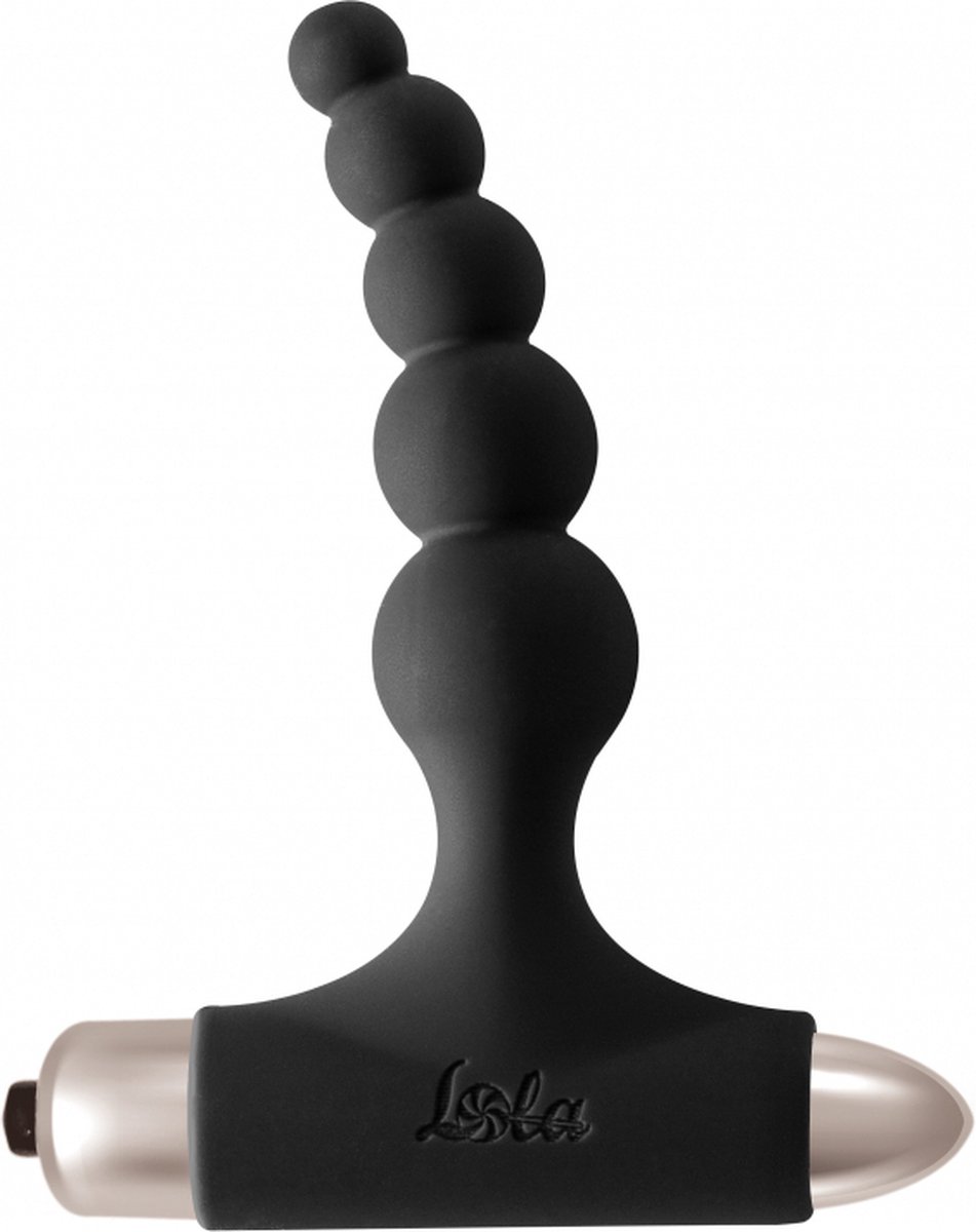 Goedkoopste Anale Buttplug- Vibratie- Bullet- Silicone - 10 functies- AAA batterij- Waterproof- Spice it up New Elation Splendor Zwart