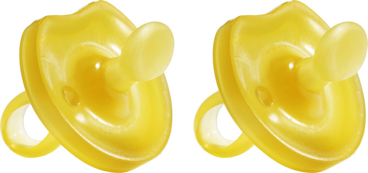 Goedkoopste Natursutten rubberen fopspeen - 0-6 maanden - Vlinder Schild - Anatomische Tuit - 2 stuks