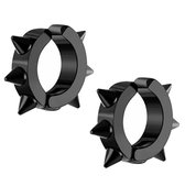 Fako Bijoux® - Oorbellen - oorringen - RVS - Cupido - Blauw