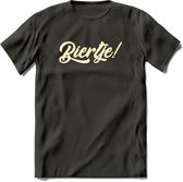 Biertje! T-Shirt | Bier Kleding | Feest | Drank | Grappig Verjaardag Cadeau | - Donker Grijs - S