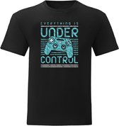 T-Shirt - Casual T-Shirt - Gamer Gear - Gamer Wear - Fun T-Shirt - Fun Tekst - Lifestyle T-Shirt - Gaming - Gamer - Everything Is Under Control - Zwart - Maat XXL