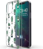 iMoshion Design iPhone 12, iPhone 12 Pro hoesje - Cactus - Groen