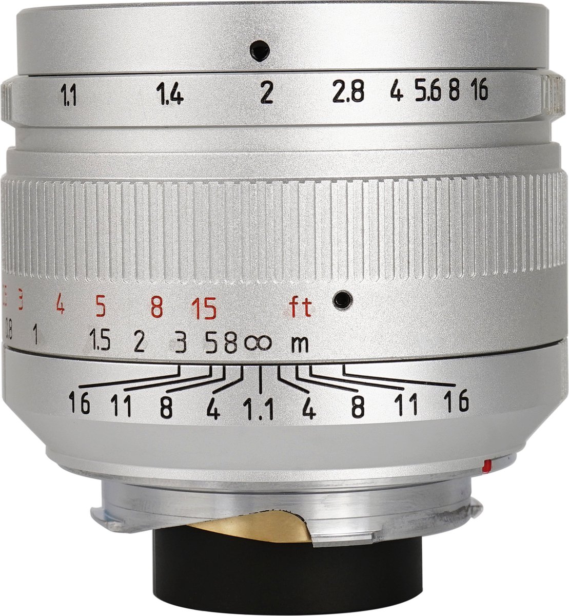 7artisans – Cameralens - M 50mm f/1.1 voor Leica M, zilver