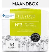 LILLYDOO Huidvriendelijke Luiers - Maat 3 (6-10 kg) - 165 Stuks - Maandbox