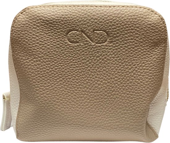 CND Emea Exclusive Pouch - Beauty tas - lichtbruin/wit - Make-up tas