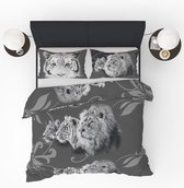 Refined Bedding Dekbedovertrek Grey Lion Lits-Jumeaux 240 x 200/220 cm + 2 kussenslopen