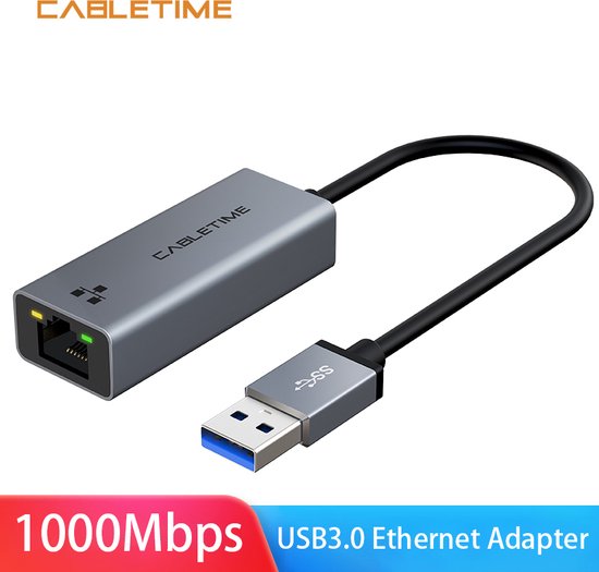 Adaptateur USB Ethernet, Adaptateur Ethernet USB 3.0 Vers RJ45, Réseau Adaptateur LAN 1000 Mbps