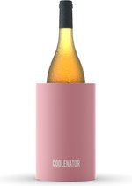Coolenator champagnekoeler - Pastel Roze - wijnkoeler - flessenkoeler - met vrieselement