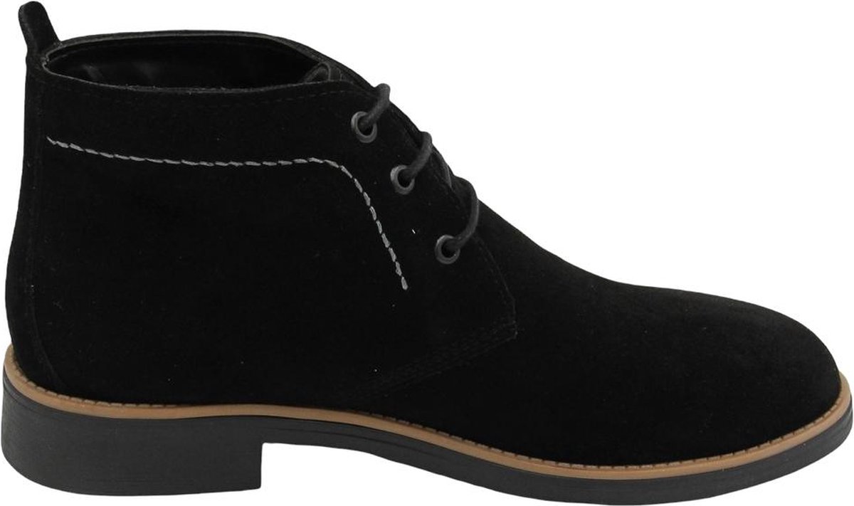 Online Express Schoenen Veterschoenen Herenschoenen Desert boot Stijlvolle Licht gevoerde mannen laarzen 1025 Suède leer Zwart