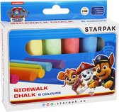 Craie de trottoir Paw Patrol - 6 couleurs - Starpak
