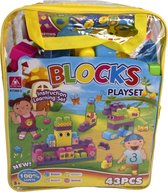 Blokken speelset - kubussen - 43 delig - Soort duplo -speel set