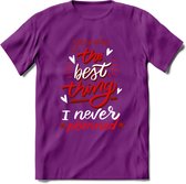 You Are The Best Thing - Valentijn T-Shirt | Grappig Valentijnsdag Cadeautje voor Hem en Haar | Dames - Heren - Unisex | Kleding Cadeau | - Paars - S