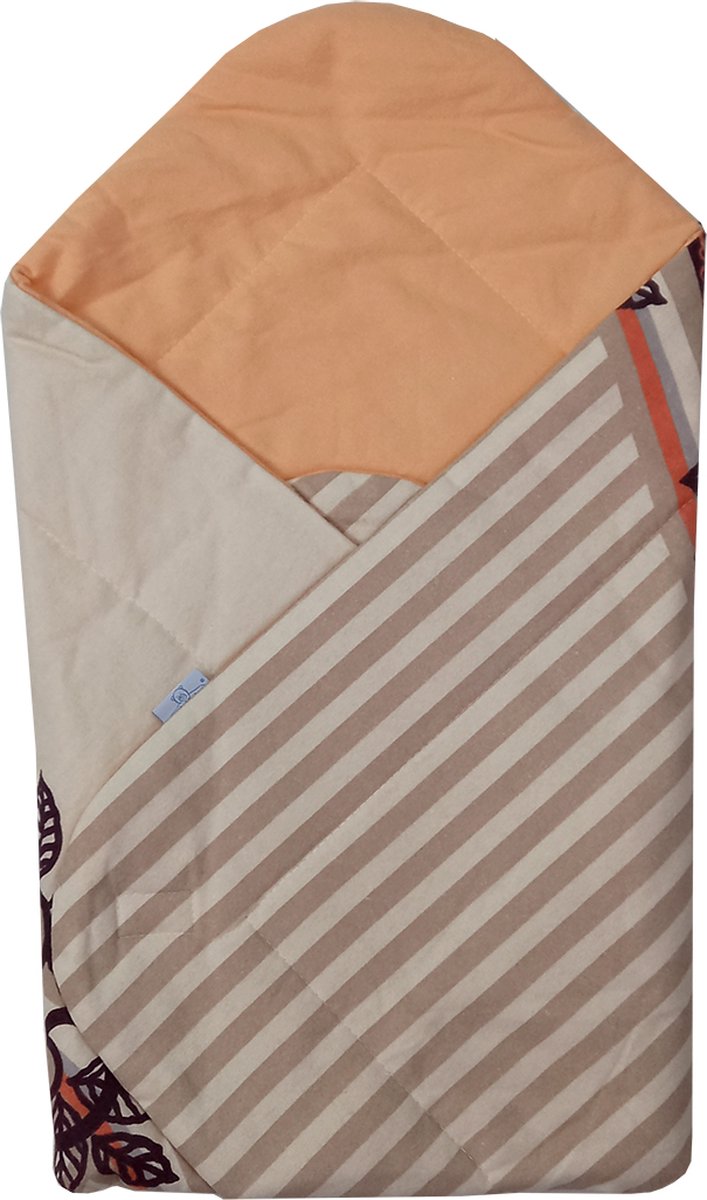 Babymatex - Wikkeldoek - omslagdoek baby - swaddle wrap - gevoerd - met klittebandsluiting - 80x80 cm - beige Babymatex - Wikkeldoek - omslagdoek baby - swaddle wrap - gevoerd - met klittebandsluiting - 80x80 cm - beige