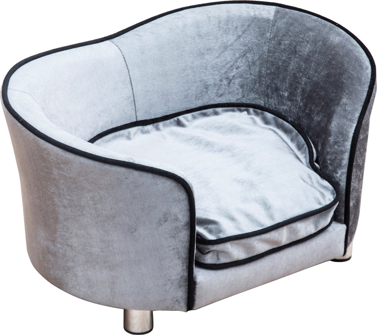 Pawhut Luxe Hondenbank Hondensofa Kattenmand Dier Sofa Hondenmand Zetel Hondenbed Dierenmand D04-016