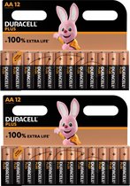 Duracell Plus Alkaline 100% AA 24 pack (LR6)